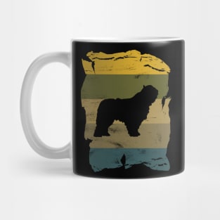 Komondor Distressed Vintage Retro Silhouette Mug